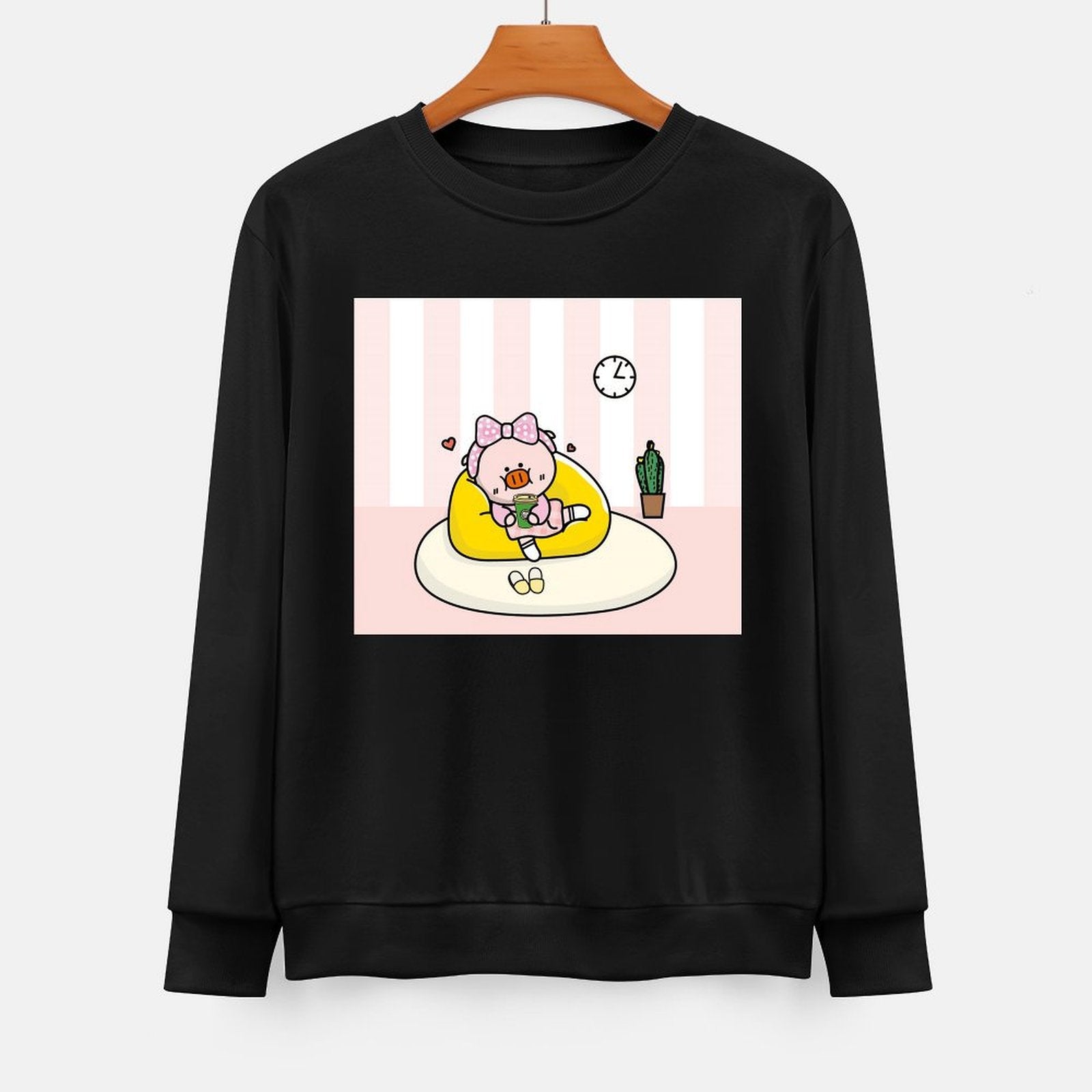 Front Patterned Long Sleeve TopLogo-Ready RegularFit